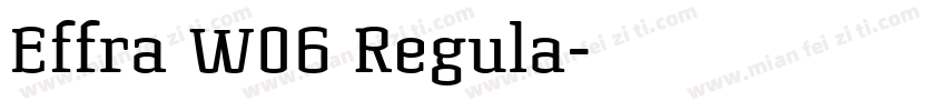 Effra W06 Regula字体转换